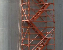 建筑腳手架人工踏步梯起到的規(guī)模作用